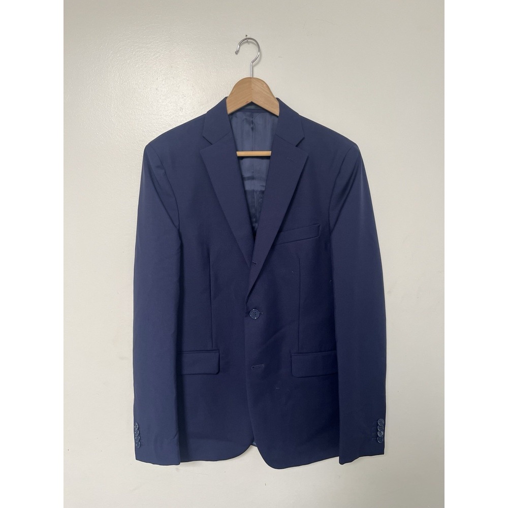 Acne Studios Navy Drifter suit Blazer AND Pants sz 48 used 3 three button